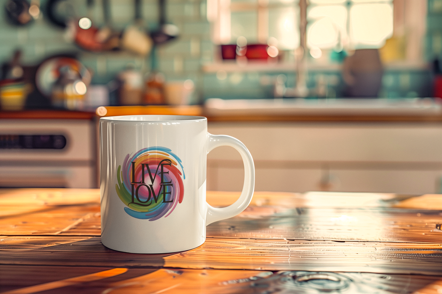 Live Love Mugs - Color Burst