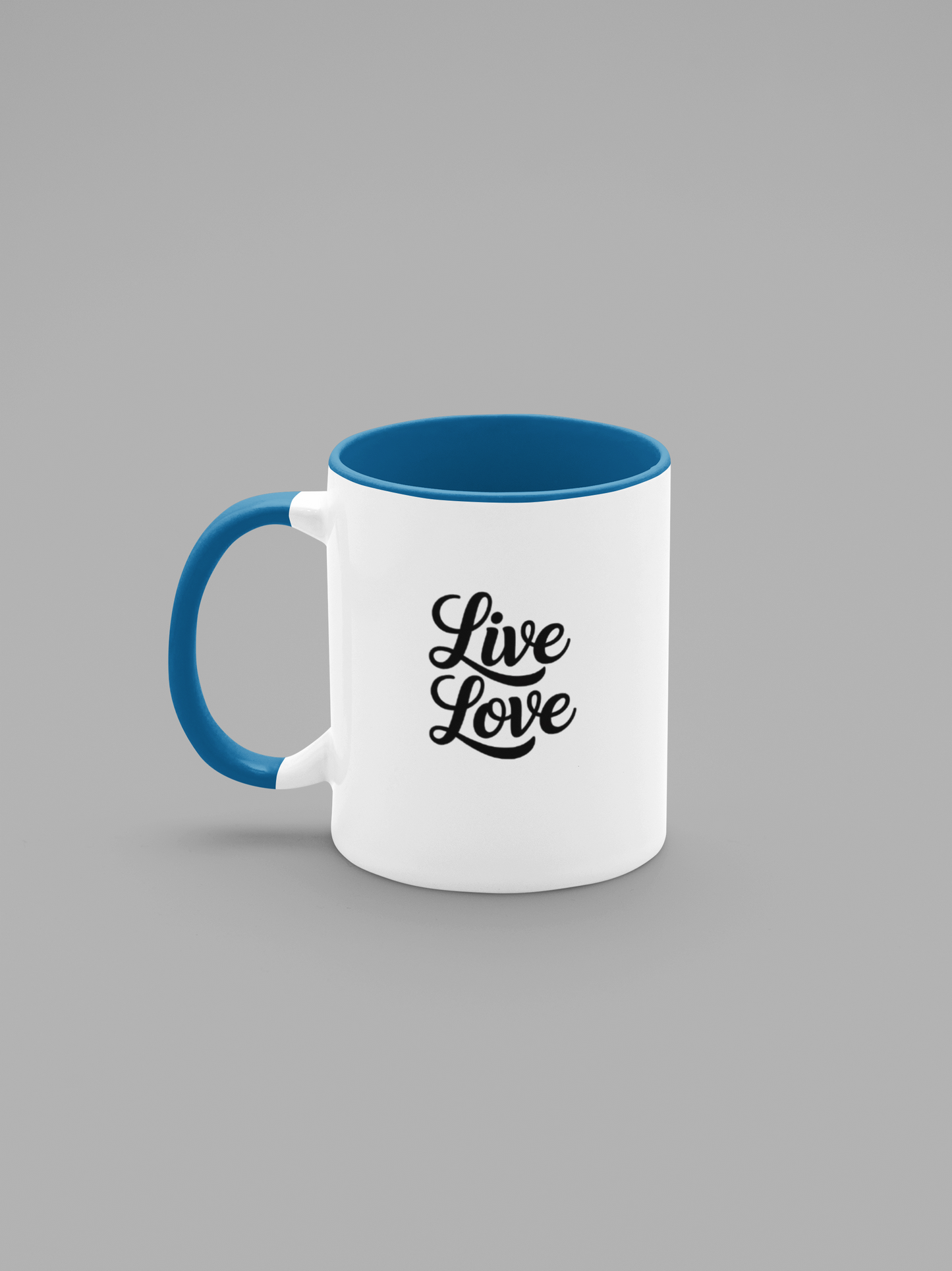 Live Love Mugs - Script White