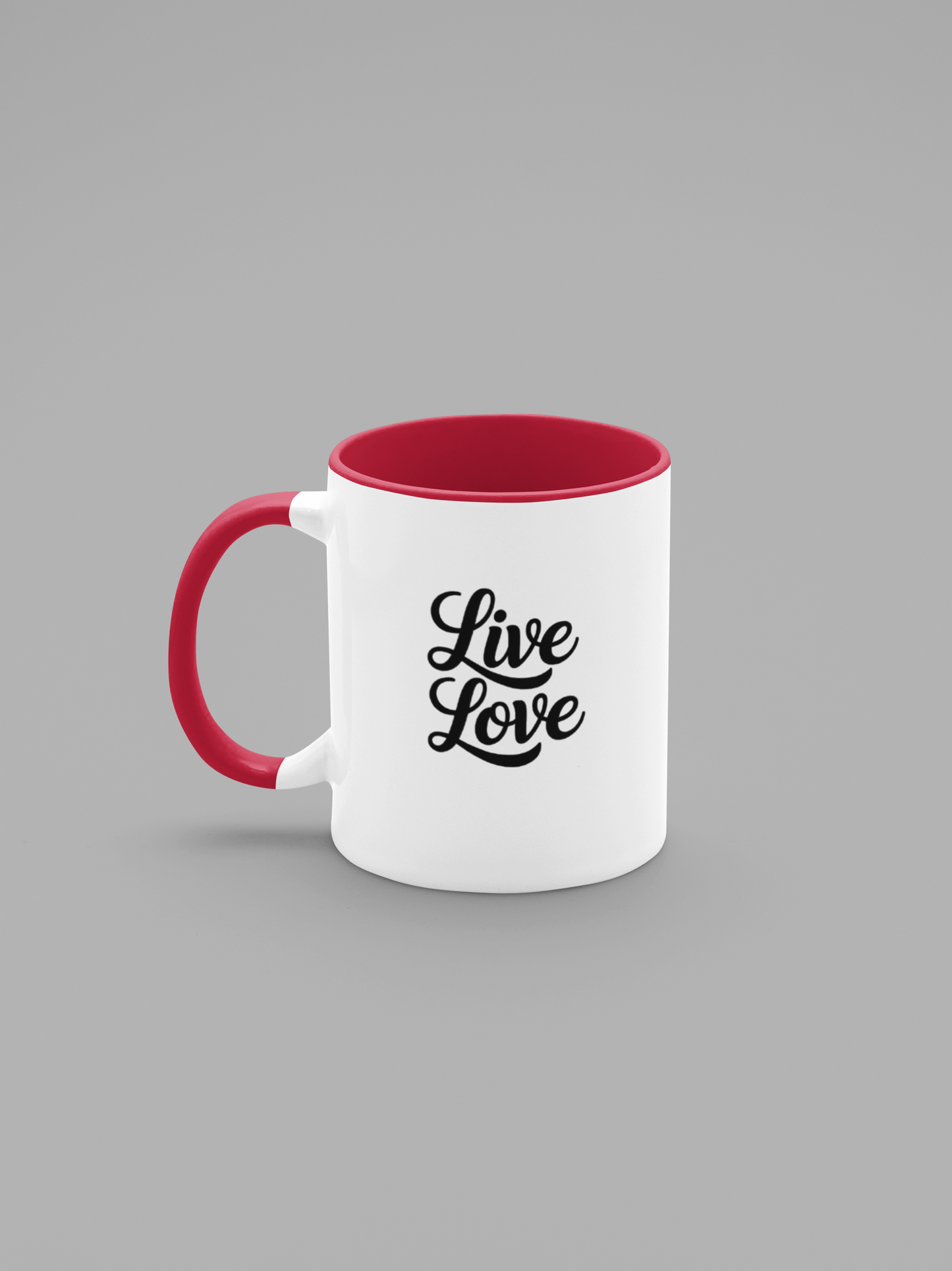 Live Love Mugs - Script White