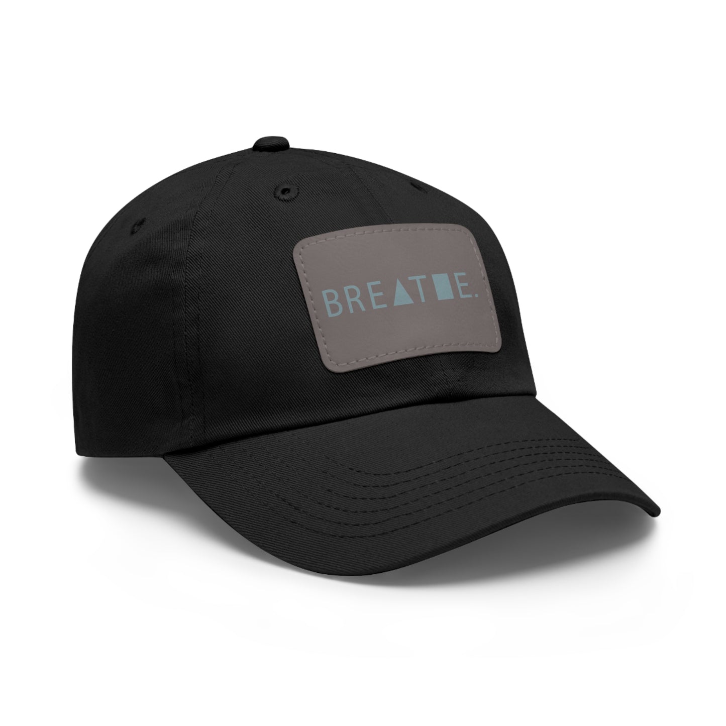 Dad Hat with Leather Patch (Rectangle)