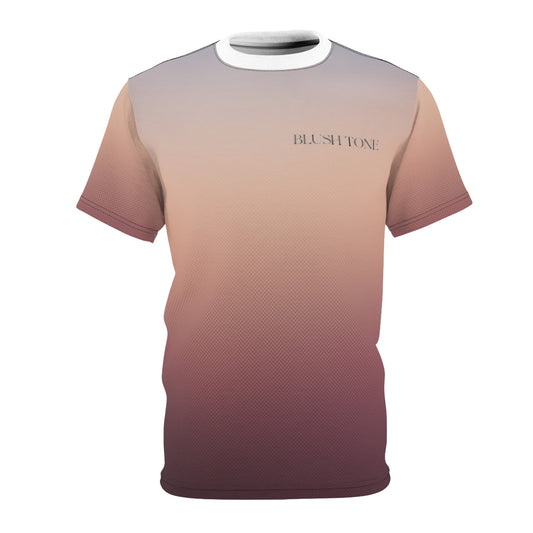 Blush Tone Unisex Cut & Sew Tee - Stylish Gradient Design for Casual Outings