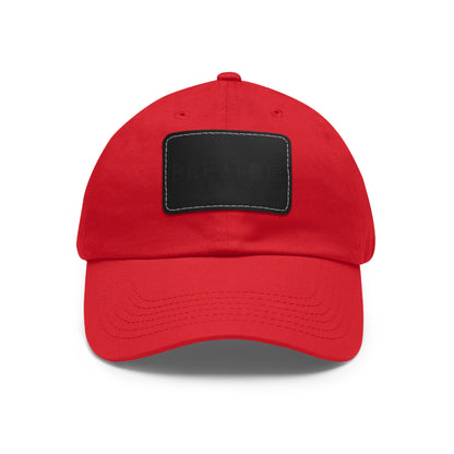 Dad Hat with Leather Patch (Rectangle)