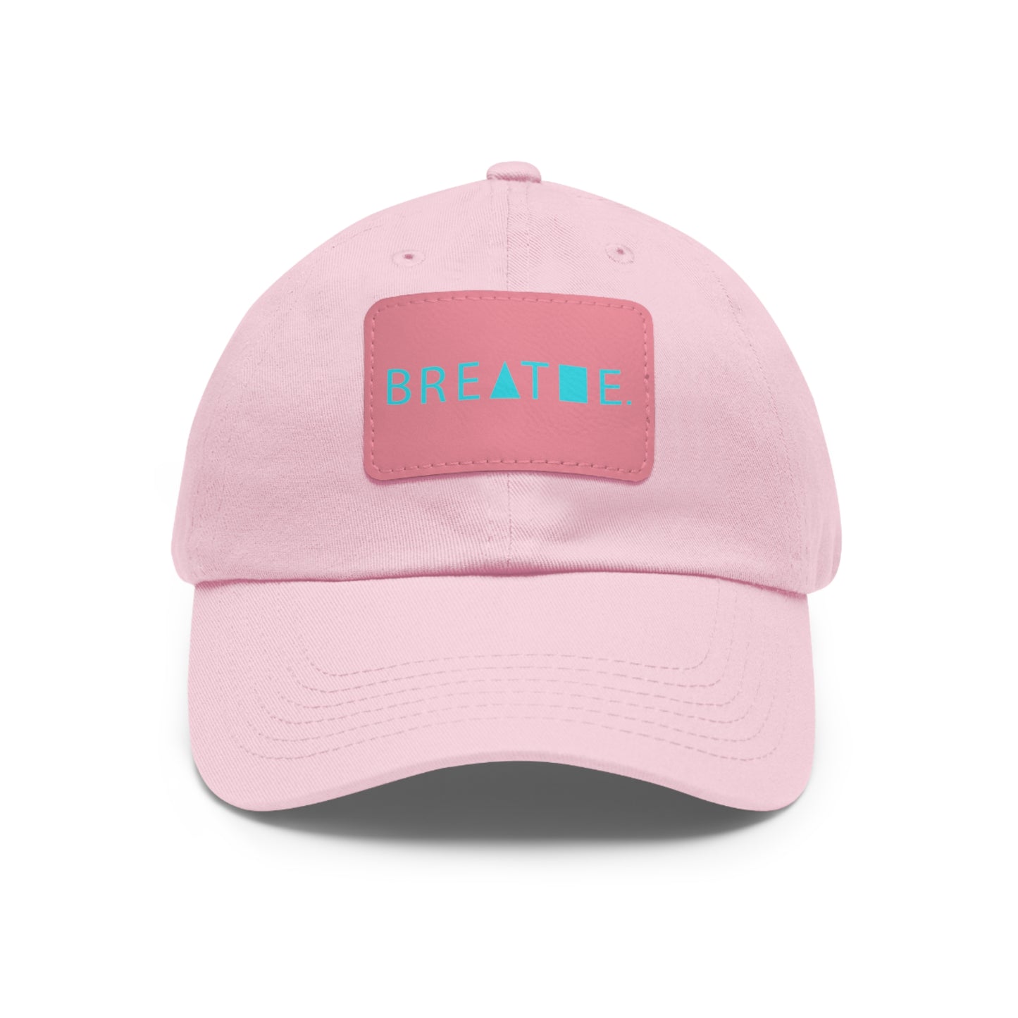 Dad Hat with Leather Patch (Rectangle)