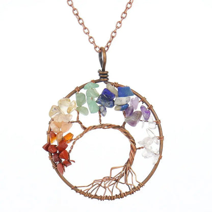 Tree of Life Seven Chakra Necklace