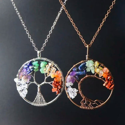 Tree of Life Seven Chakra Necklace