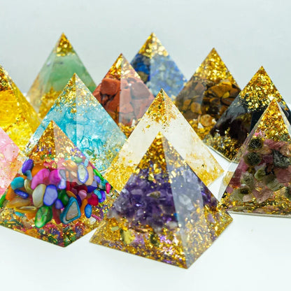 Natural Crystal Pyramid Reiki Healing Tool