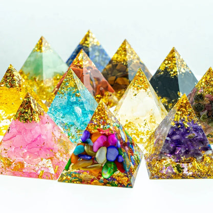 Natural Crystal Pyramid Reiki Healing Tool