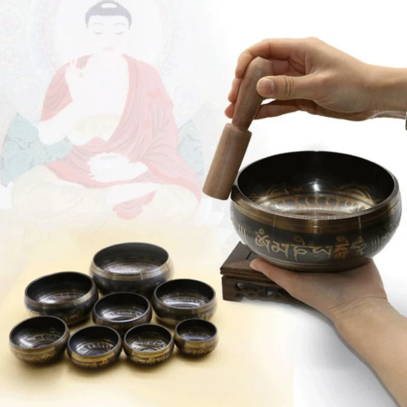 Tibetan Meditation Singing Bowl Bronze Chime