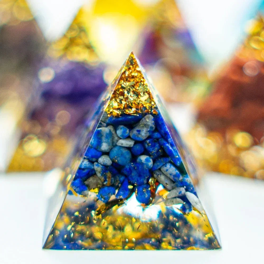 Natural Crystal Pyramid Reiki Healing Tool