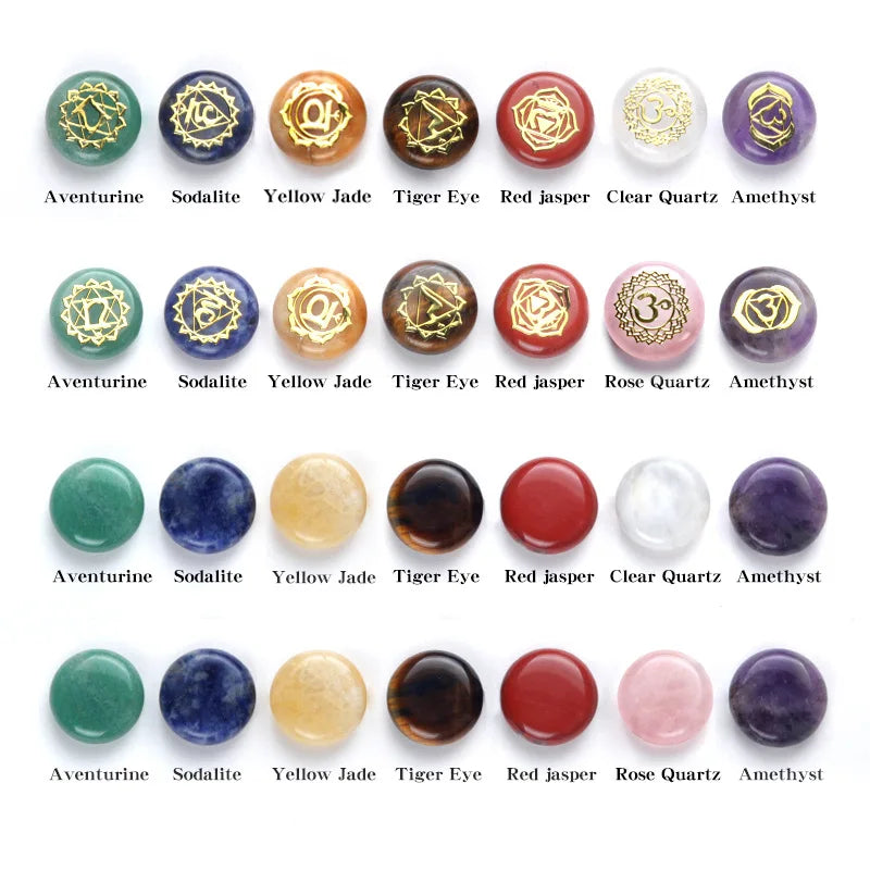 7-Piece Chakra Healing Stones Set