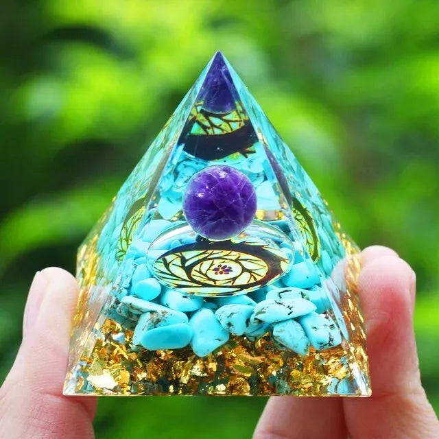 Orgone Pyramid Energy Generator Crystals Stone